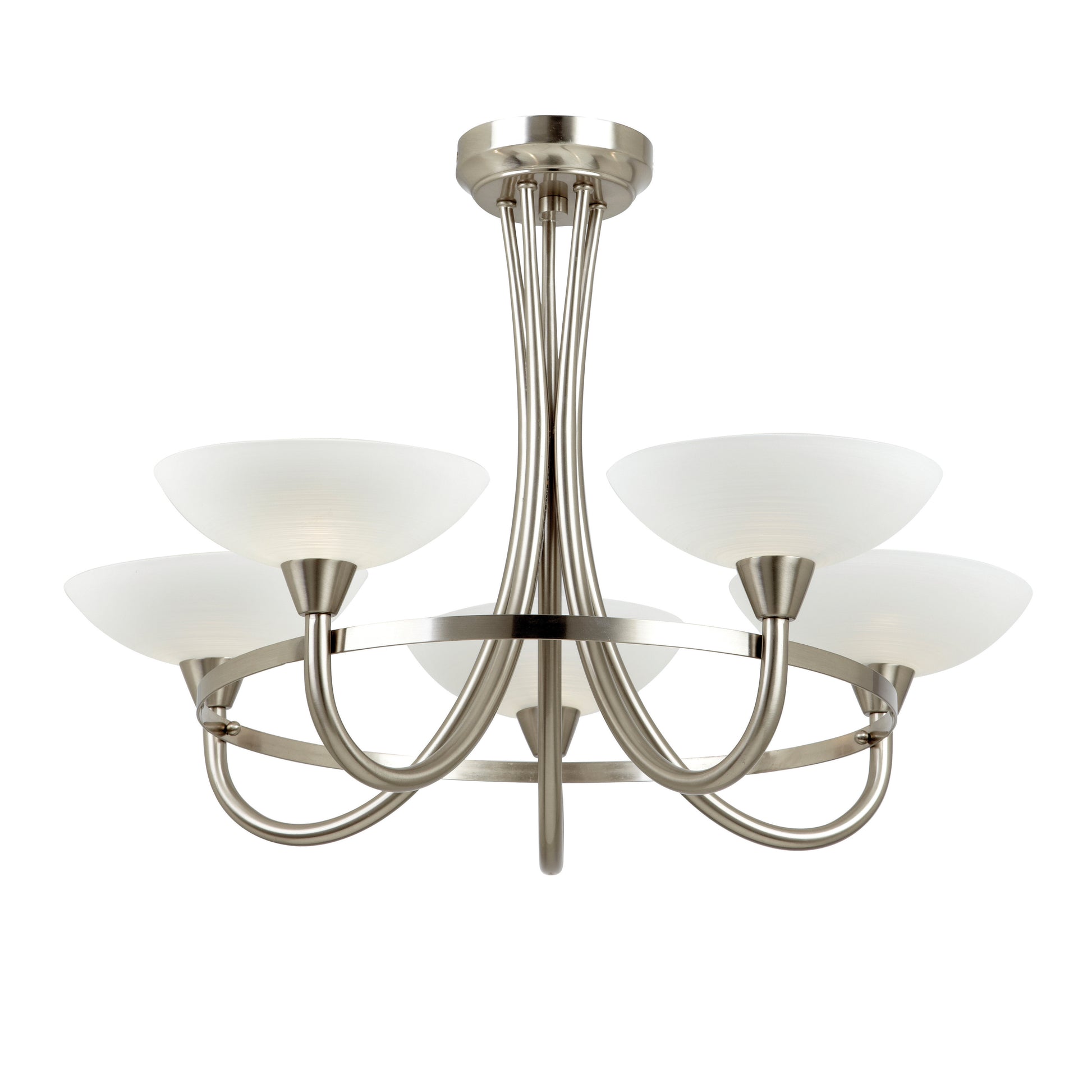 Cagney 5 Ceiling Lamp Satin Chrome – Chrome