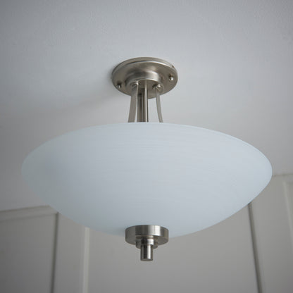 Welles Ceiling Lamp Satin Chrome – Chrome