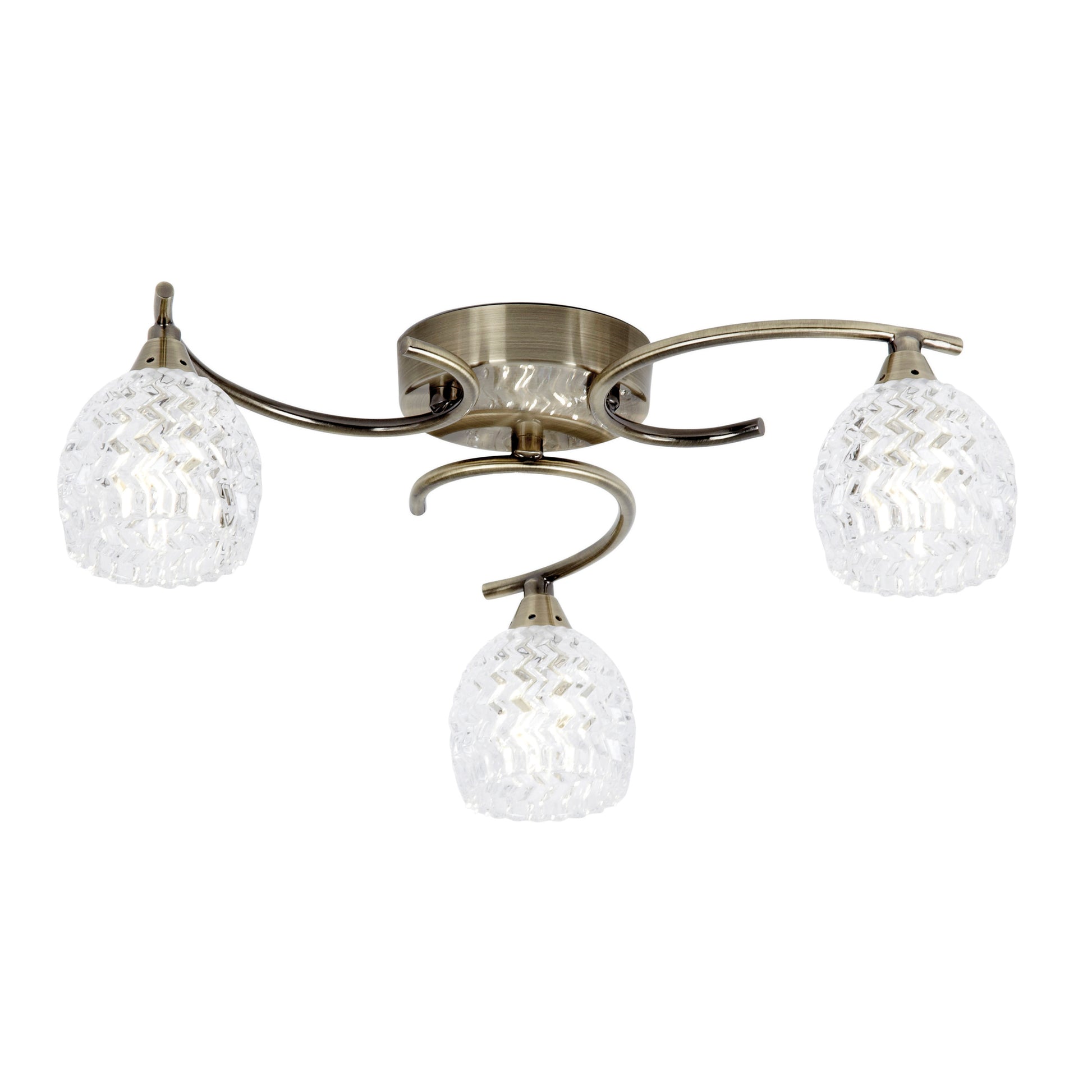 Boyer 3 Ceiling Lamp Antique Brass – Brass