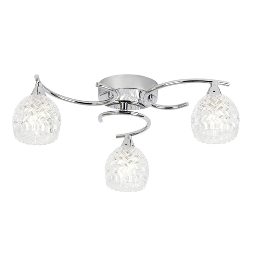 Boyer 3 Ceiling Lamp Chrome – Chrome