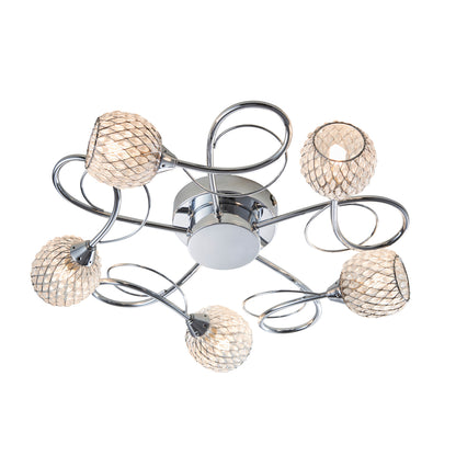 Aherne 5 Ceiling Lamp Chrome – Chrome