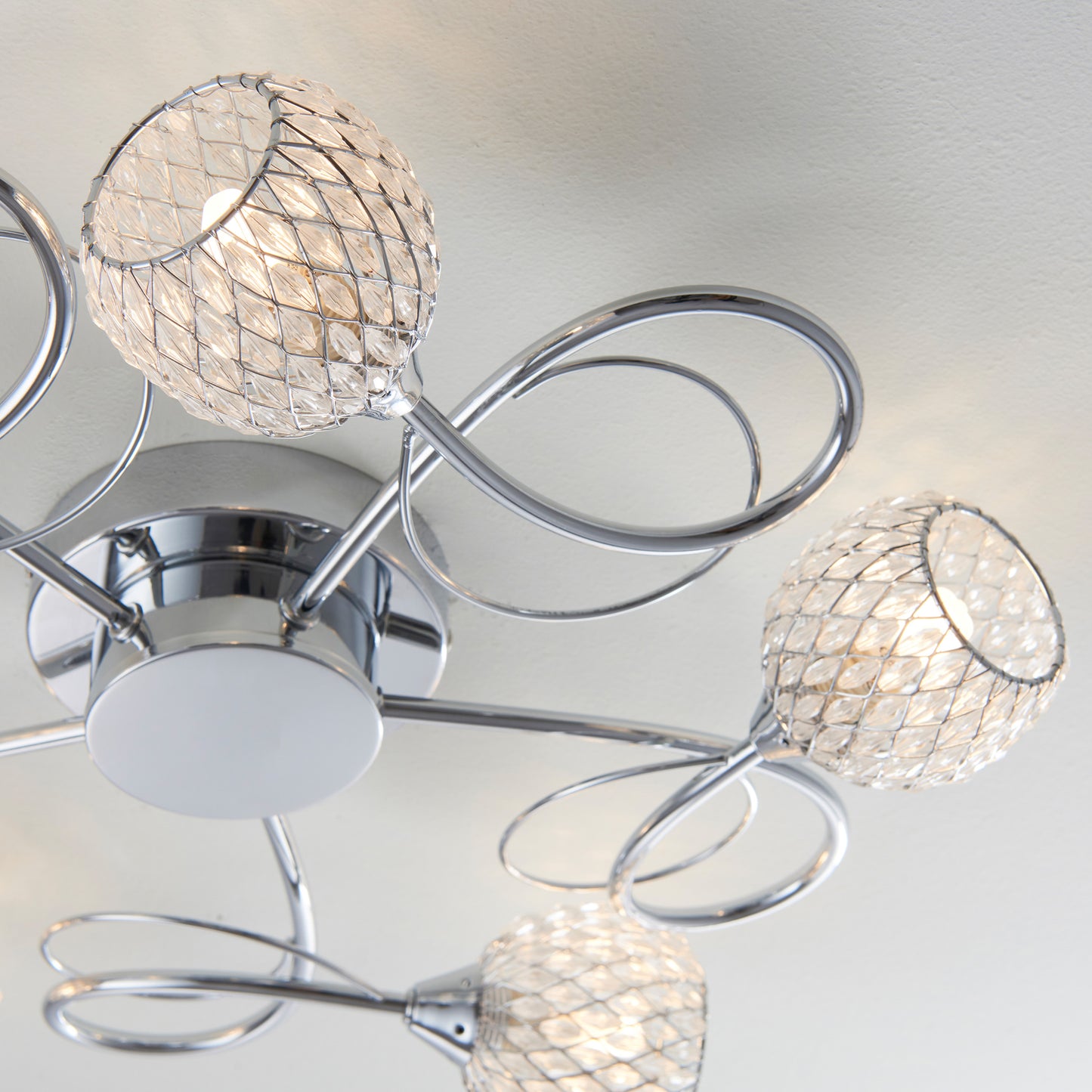 Aherne 5 Ceiling Lamp Chrome – Chrome