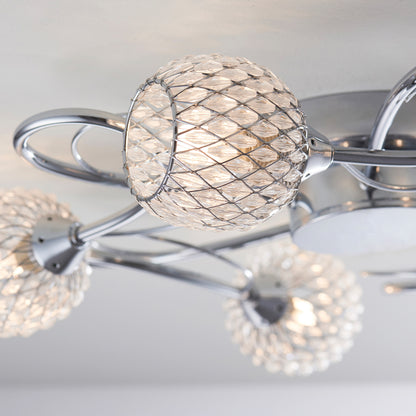 Aherne 5 Ceiling Lamp Chrome – Chrome