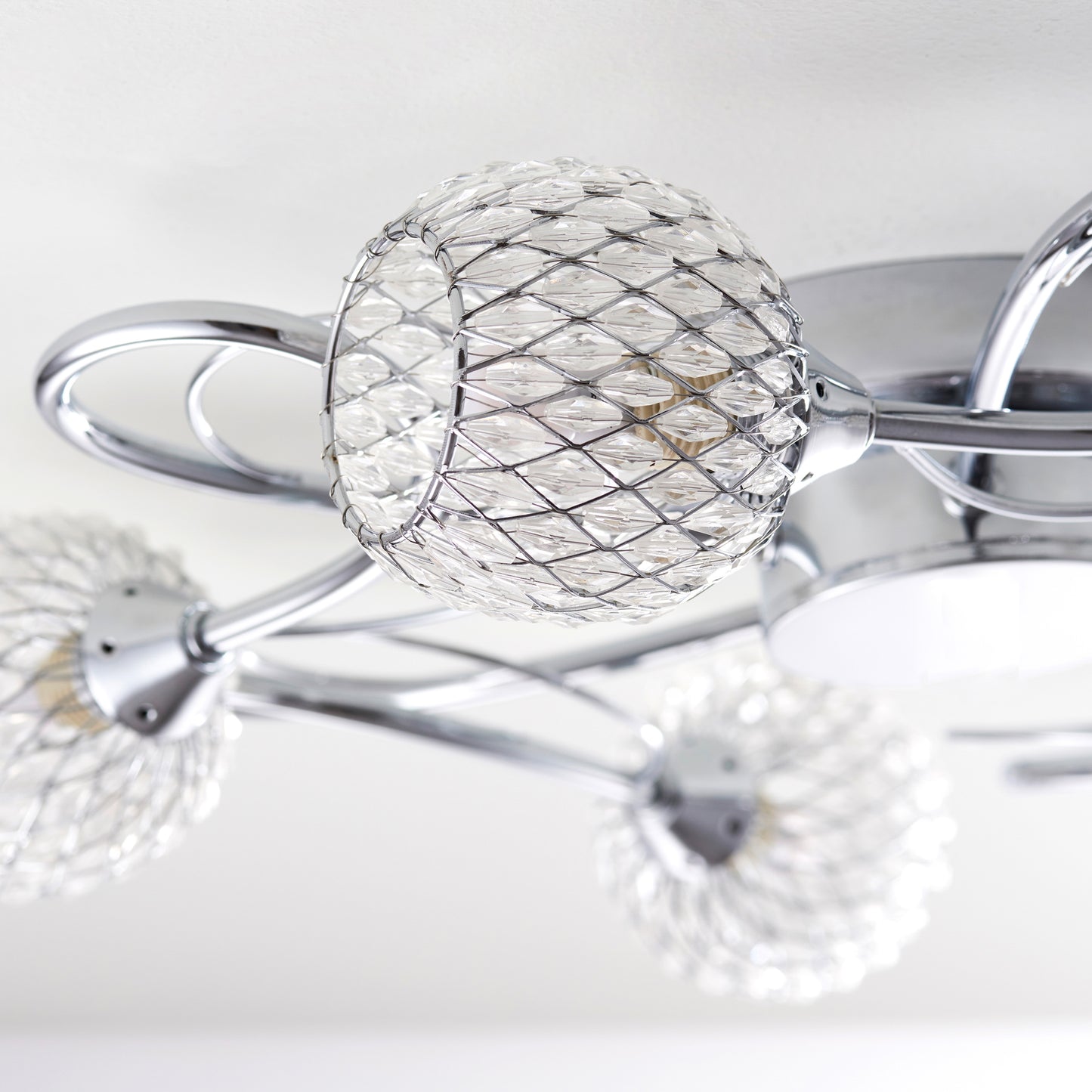 Aherne 5 Ceiling Lamp Chrome – Chrome