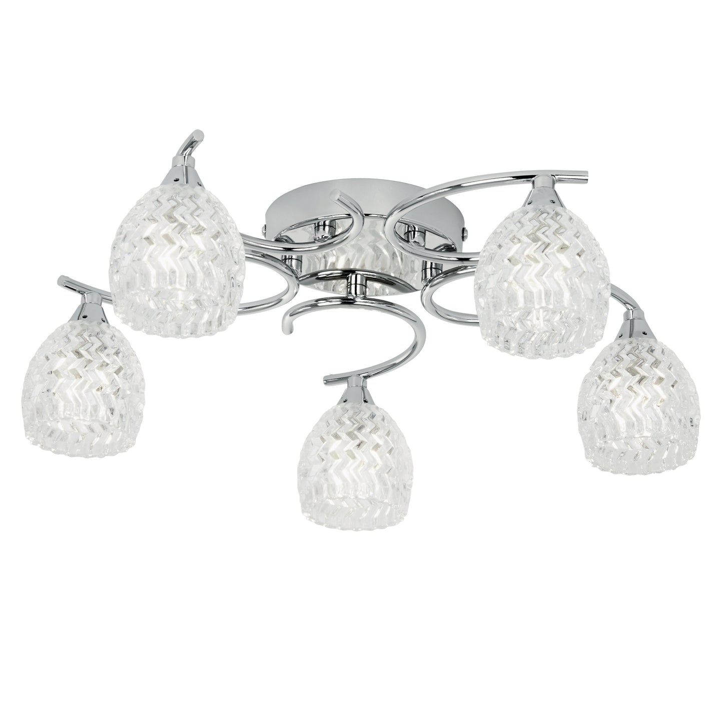 Boyer 5 Ceiling Lamp Chrome – Chrome