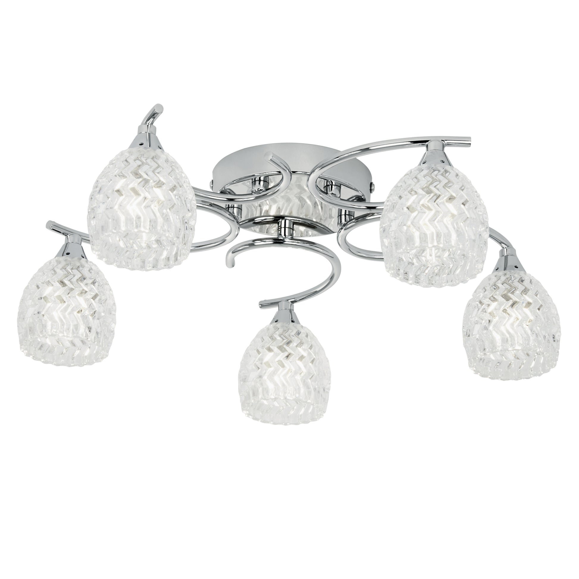 Boyer 5 Ceiling Lamp Chrome – Chrome
