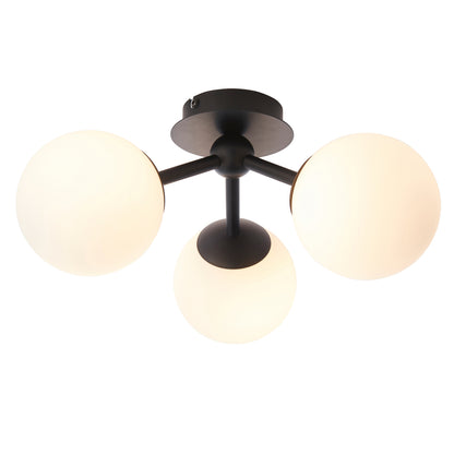 Pulsa Bathroom 3 Ceiling Light Black – Black