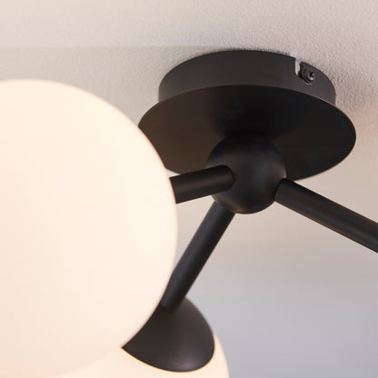 Pulsa Bathroom 3 Ceiling Light Black – Black