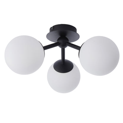 Pulsa Bathroom 3 Ceiling Light Black – Black