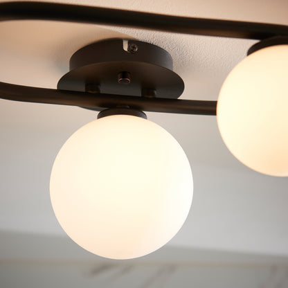 Pulsa Bathroom 3 Ceiling Light Black – Black