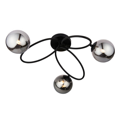 Ellipse 3 Ceiling Light Black – Black