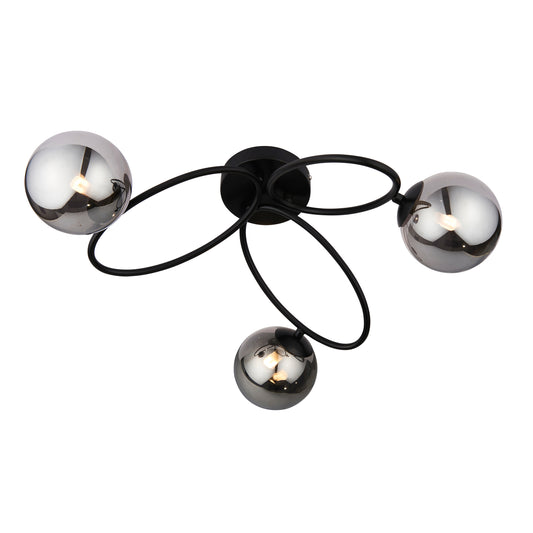 Ellipse 3 Ceiling Light Black – Black