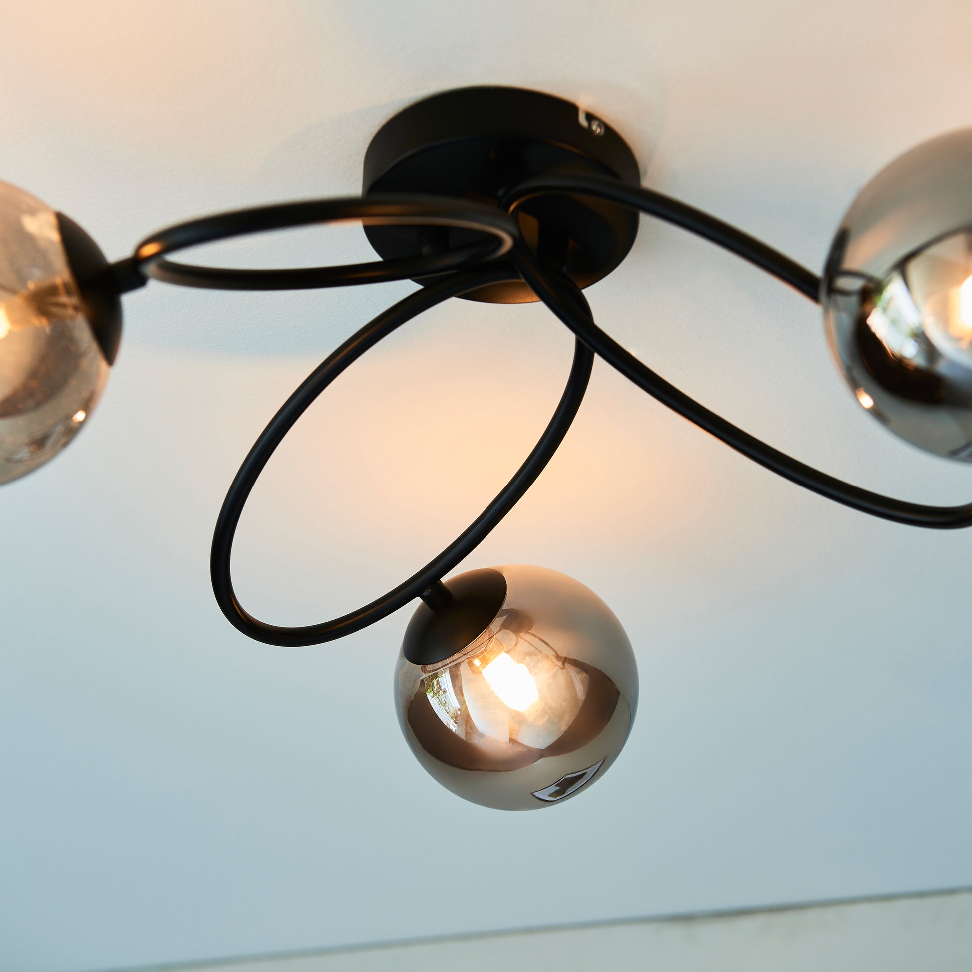 Ellipse 3 Ceiling Light Black – Black