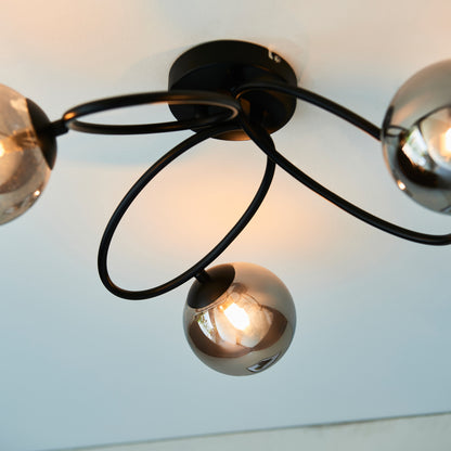Ellipse 3 Ceiling Light Black – Black