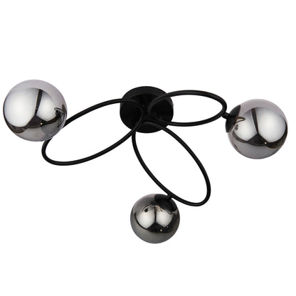 Ellipse 3 Ceiling Light Black – Black