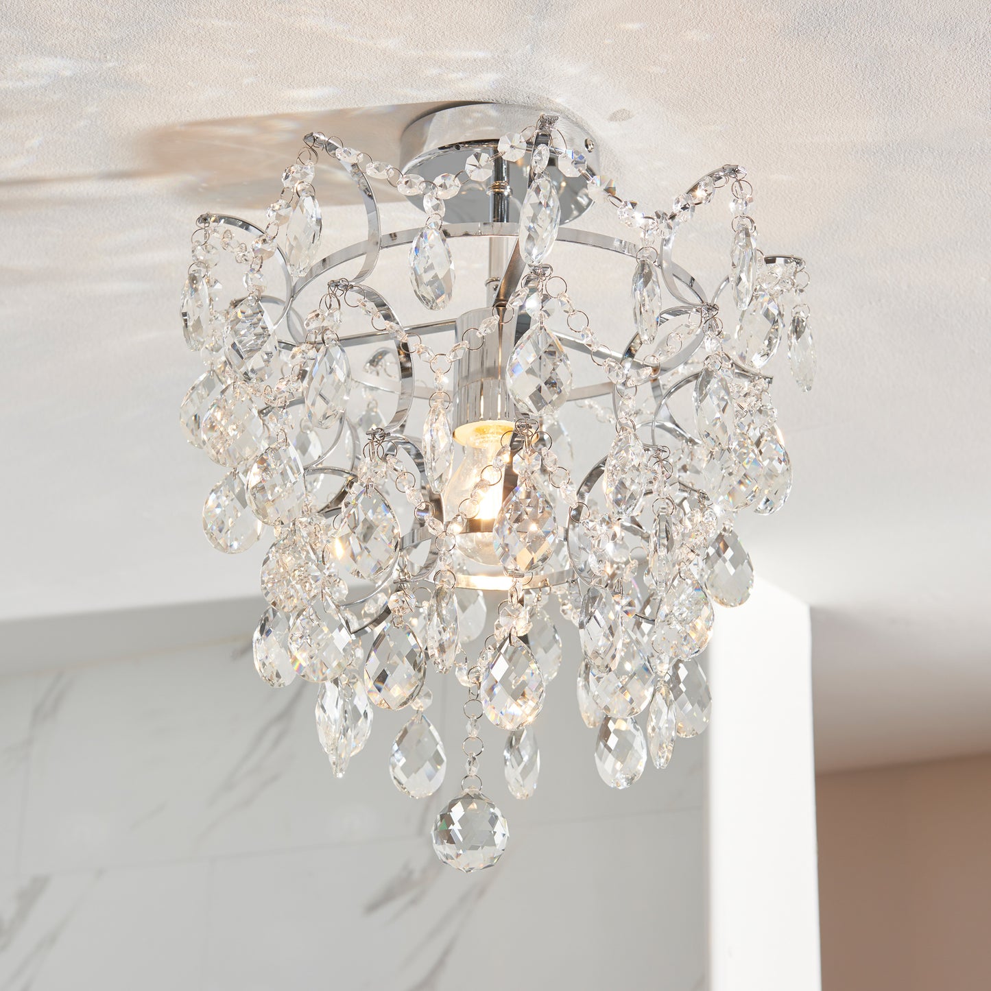 Alisona Bathroom 1 Ceiling Light – Chrome