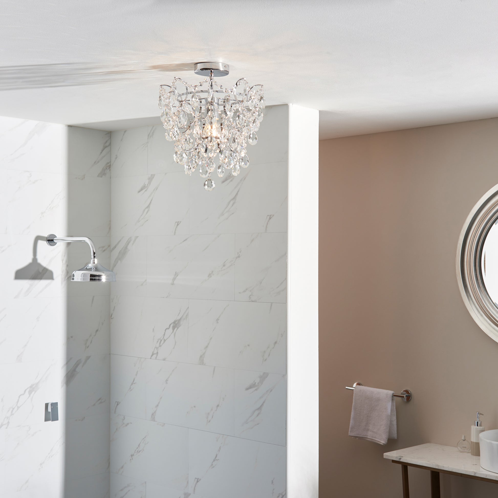 Alisona Bathroom 1 Ceiling Light – Chrome