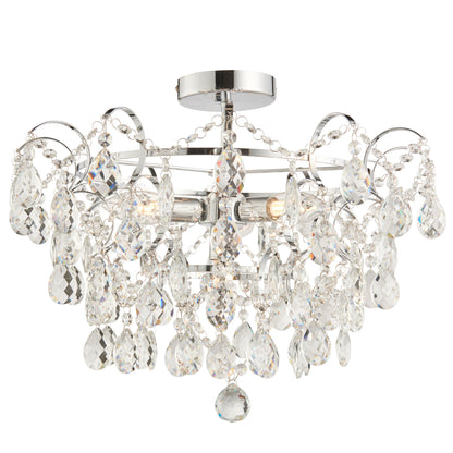 Alisona Bathroom 4 Ceiling Light – Chrome
