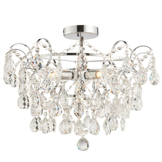 Alisona Bathroom 4 Ceiling Light – Chrome