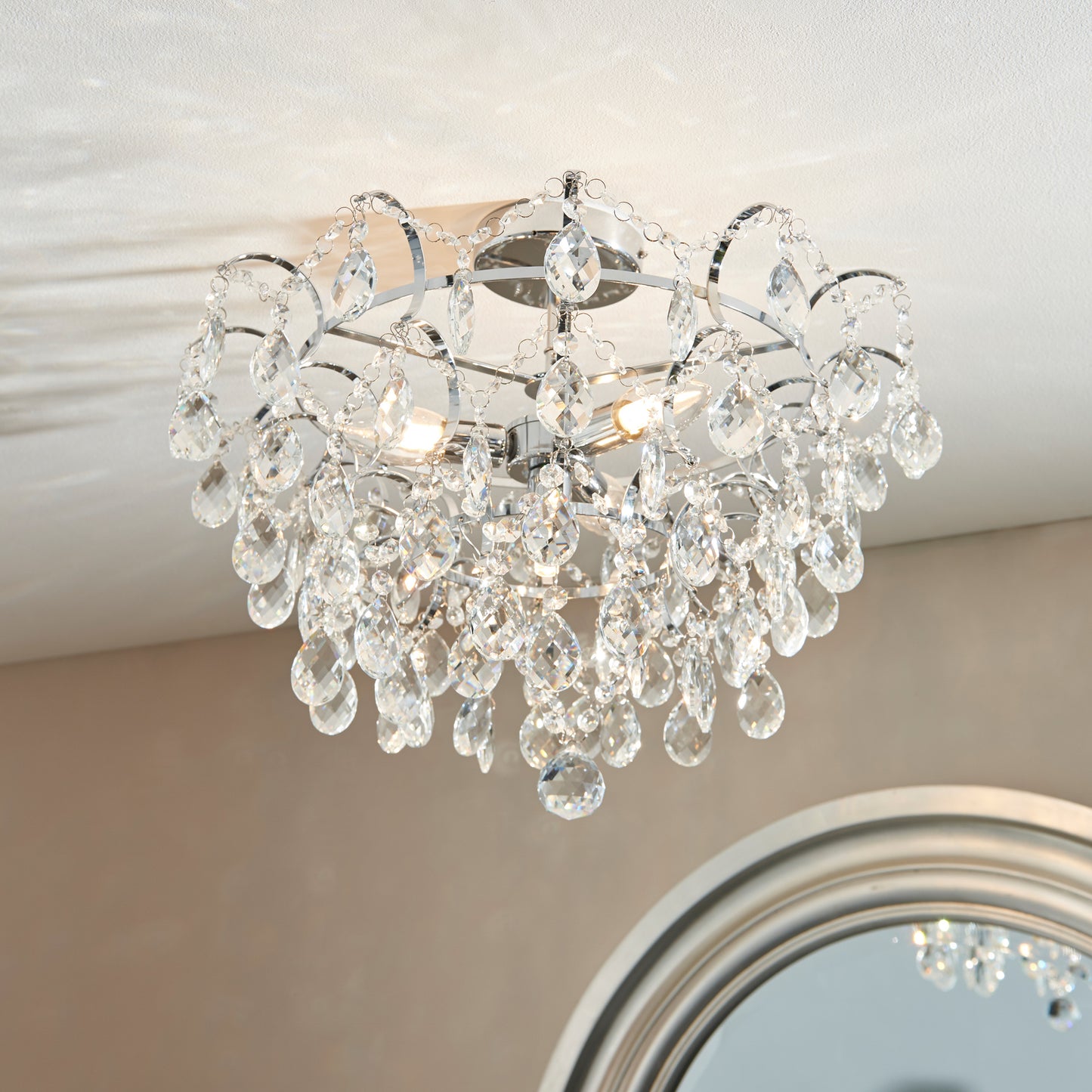 Alisona Bathroom 4 Ceiling Light – Chrome