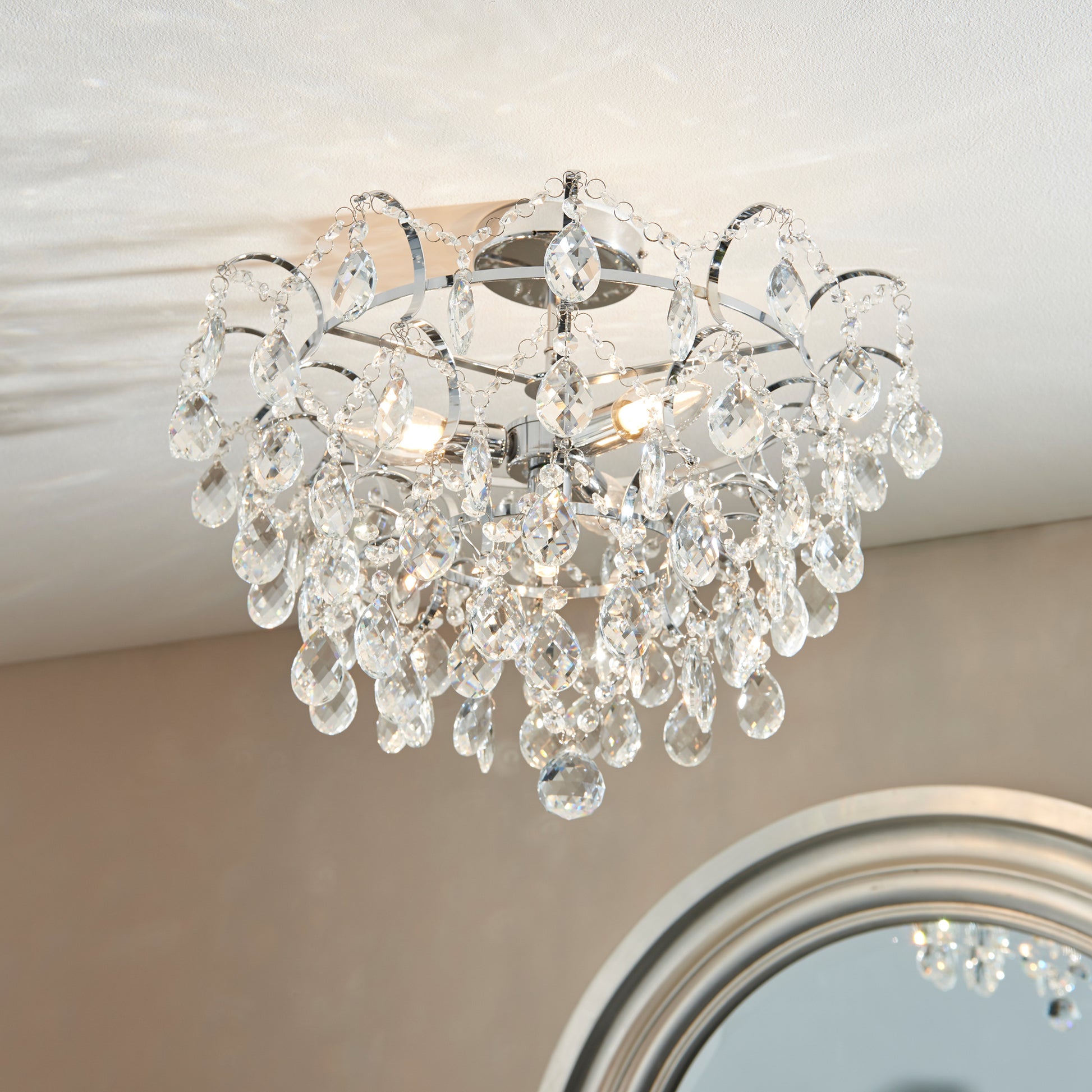 Alisona Bathroom 4 Ceiling Light – Chrome