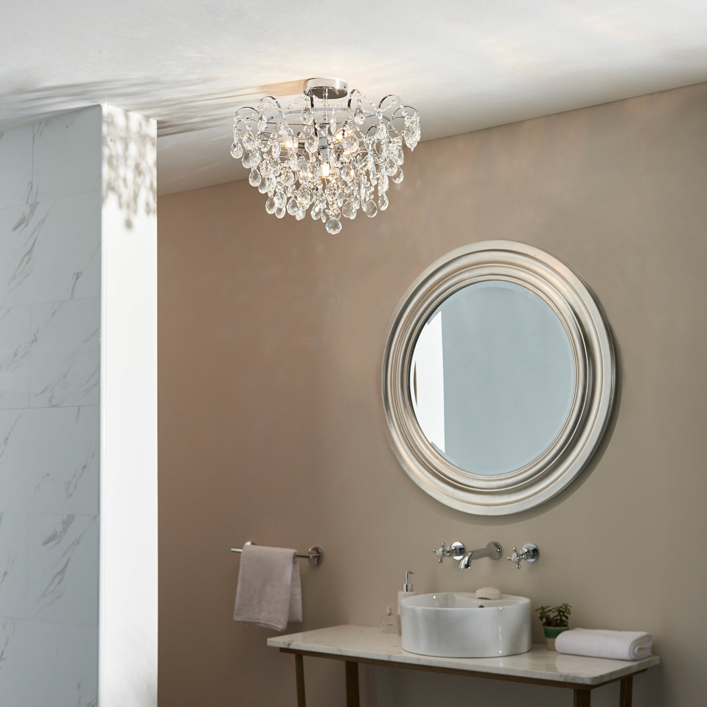 Alisona Bathroom 4 Ceiling Light – Chrome