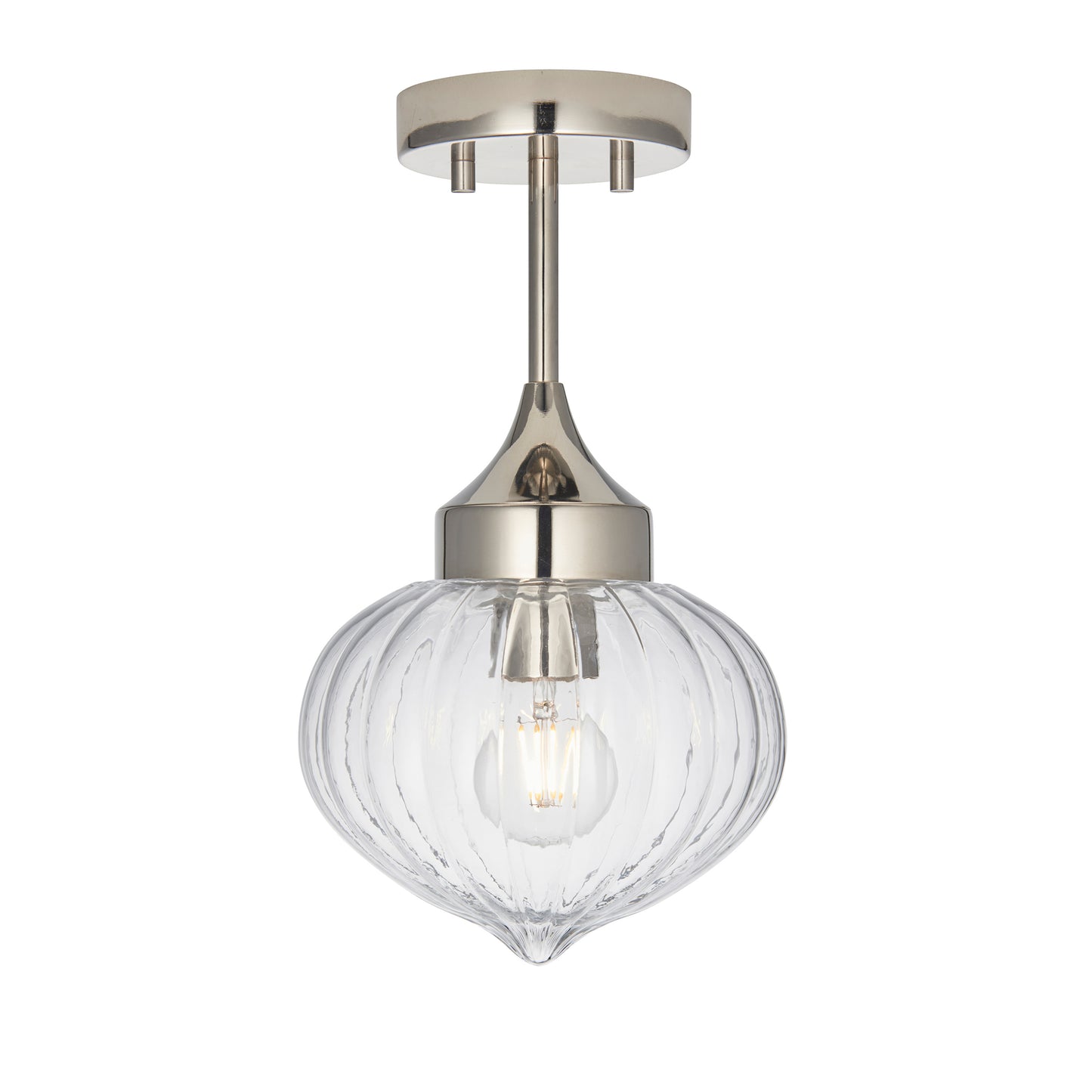 Addington 1 Ceiling Light Nickel – Silver