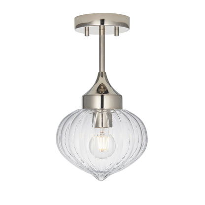 Addington 1 Ceiling Light Nickel – Silver
