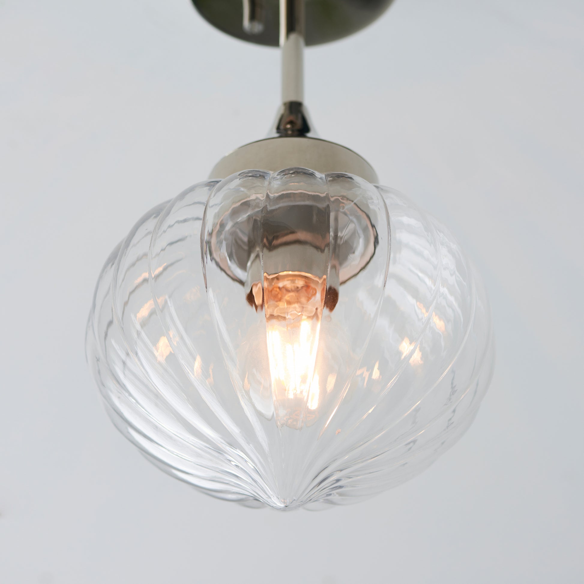 Addington 1 Ceiling Light Nickel – Silver