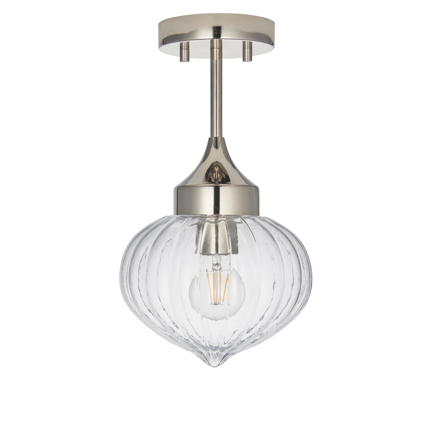 Addington 1 Ceiling Light Nickel – Silver