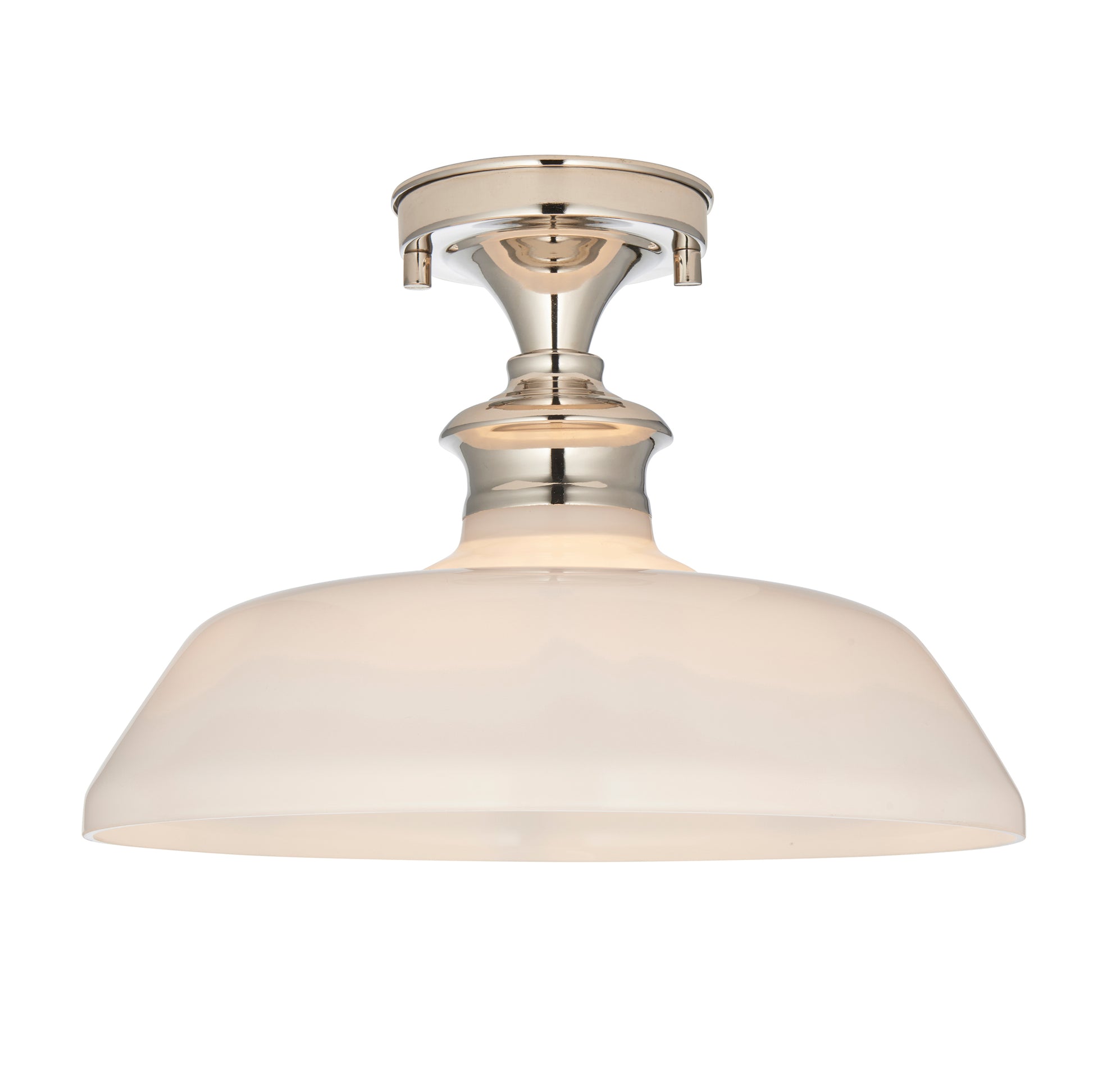 Barford 1 Ceiling Light Nickel/Opal – Silver