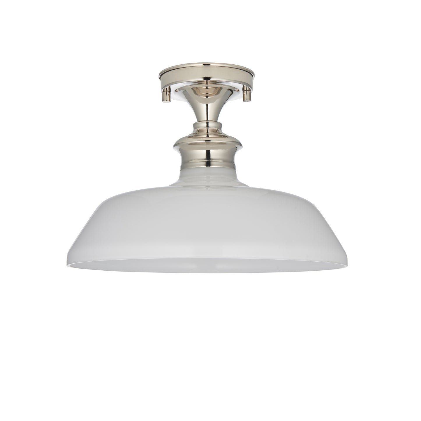Barford 1 Ceiling Light Nickel/Opal – Silver
