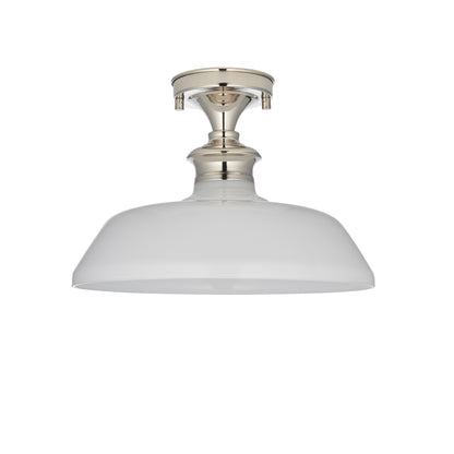 Barford 1 Ceiling Light Nickel/Opal – Silver