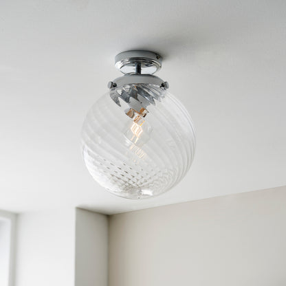 Milston Bathroom 1 Ceiling Light – Chrome