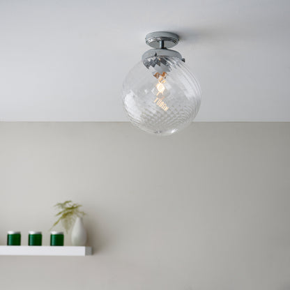 Milston Bathroom 1 Ceiling Light – Chrome