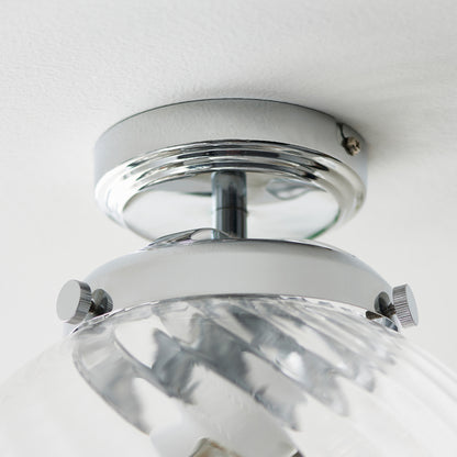 Milston Bathroom 1 Ceiling Light – Chrome