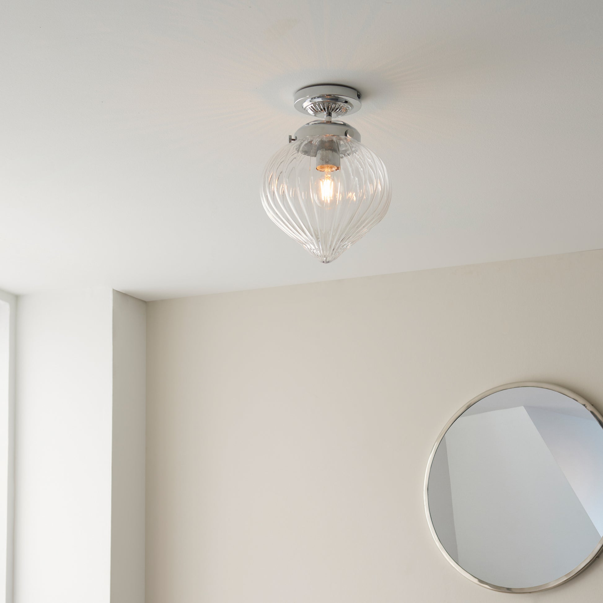 Cheston Bathroom 1 Ceiling Light – Chrome