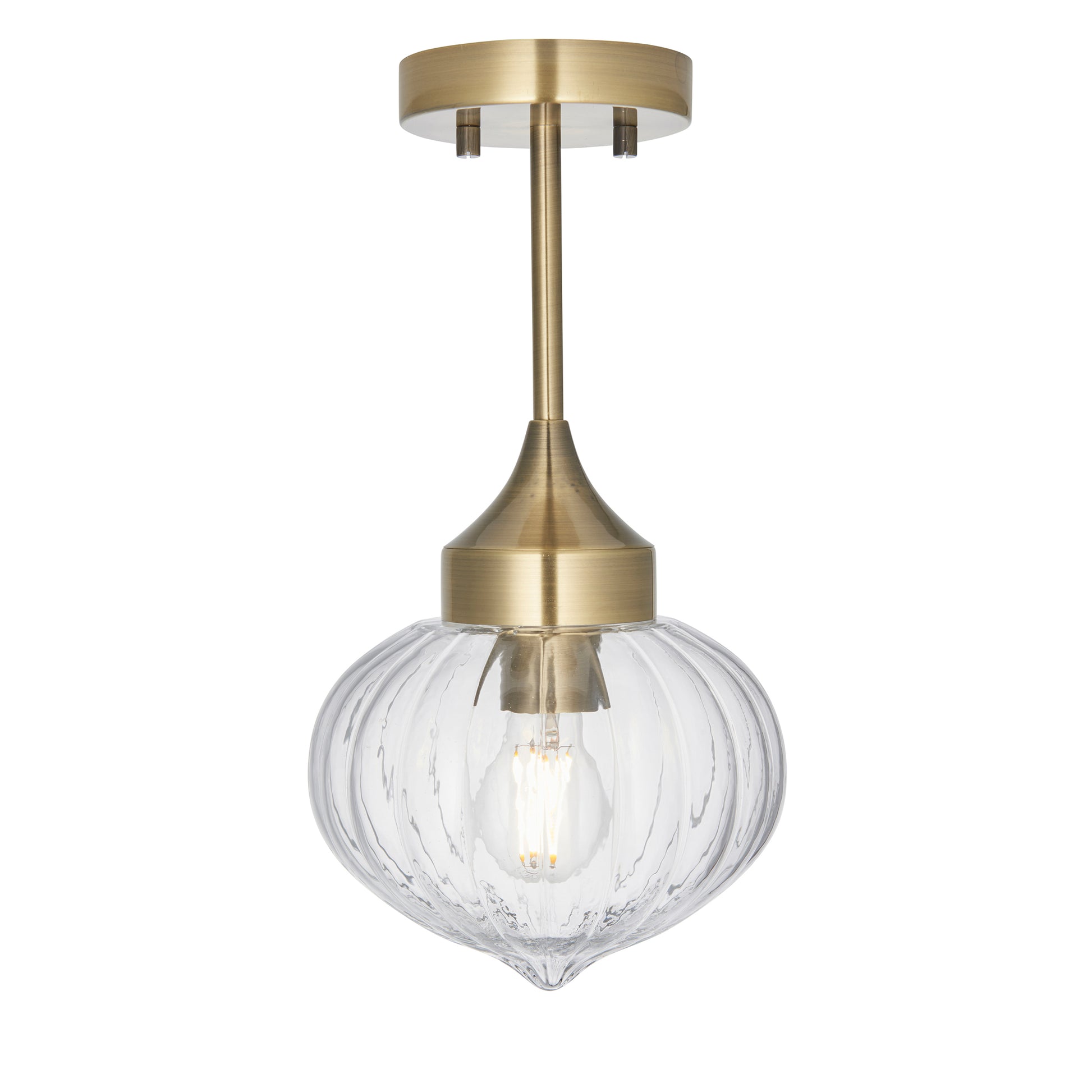 Addington 1 Ceiling Light Brass – Brass