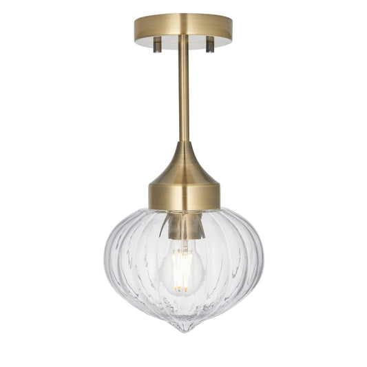 Addington 1 Ceiling Light Brass – Brass