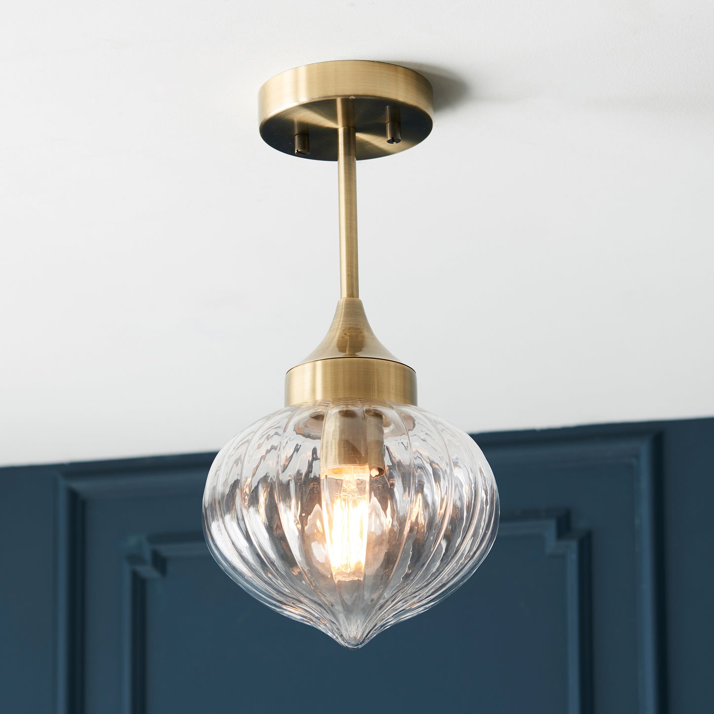 Addington 1 Ceiling Light Brass – Brass