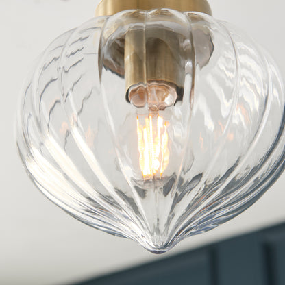 Addington 1 Ceiling Light Brass – Brass