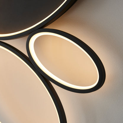 Ovals 4 Ceiling Light – Black