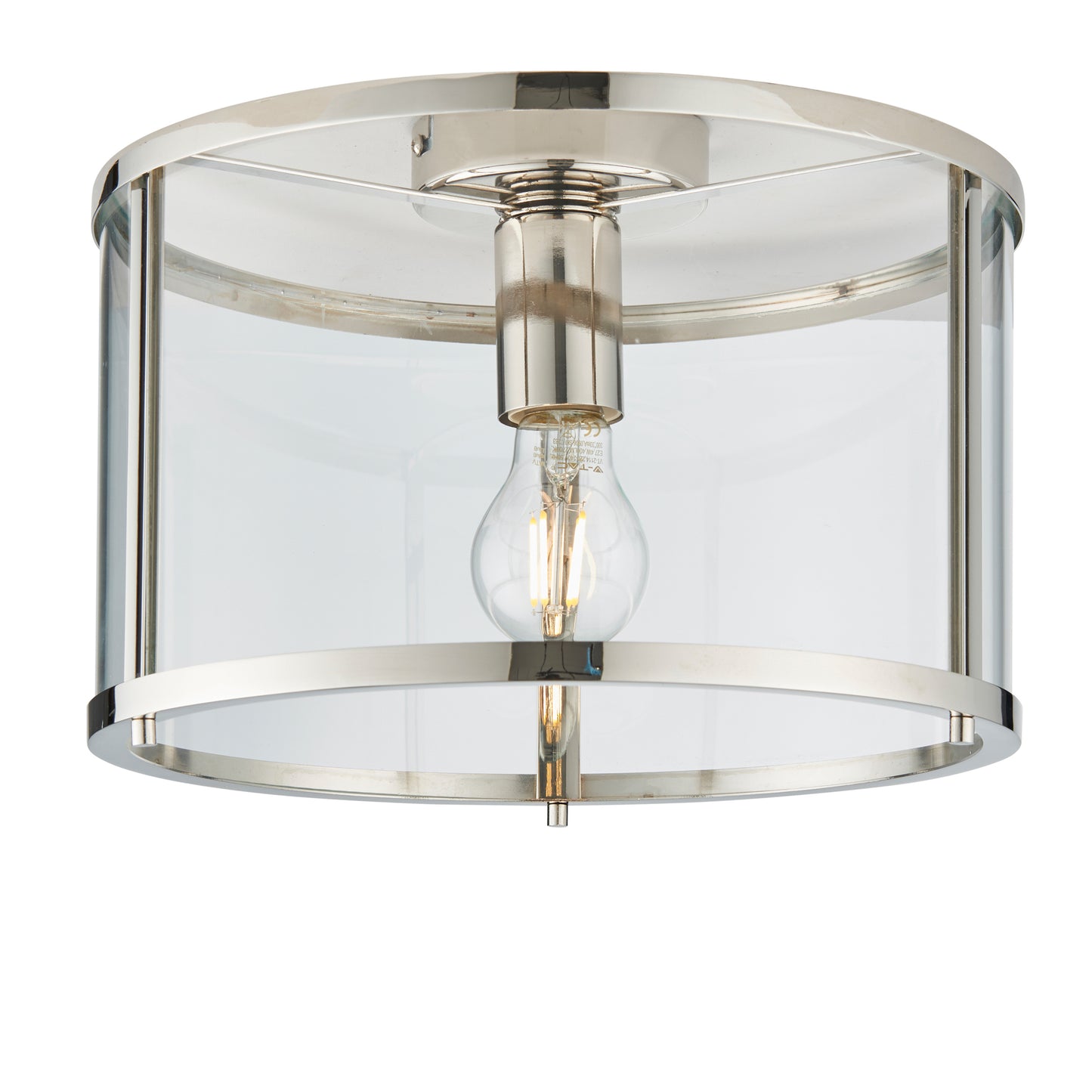 Hopton 1 Ceiling Light – Silver