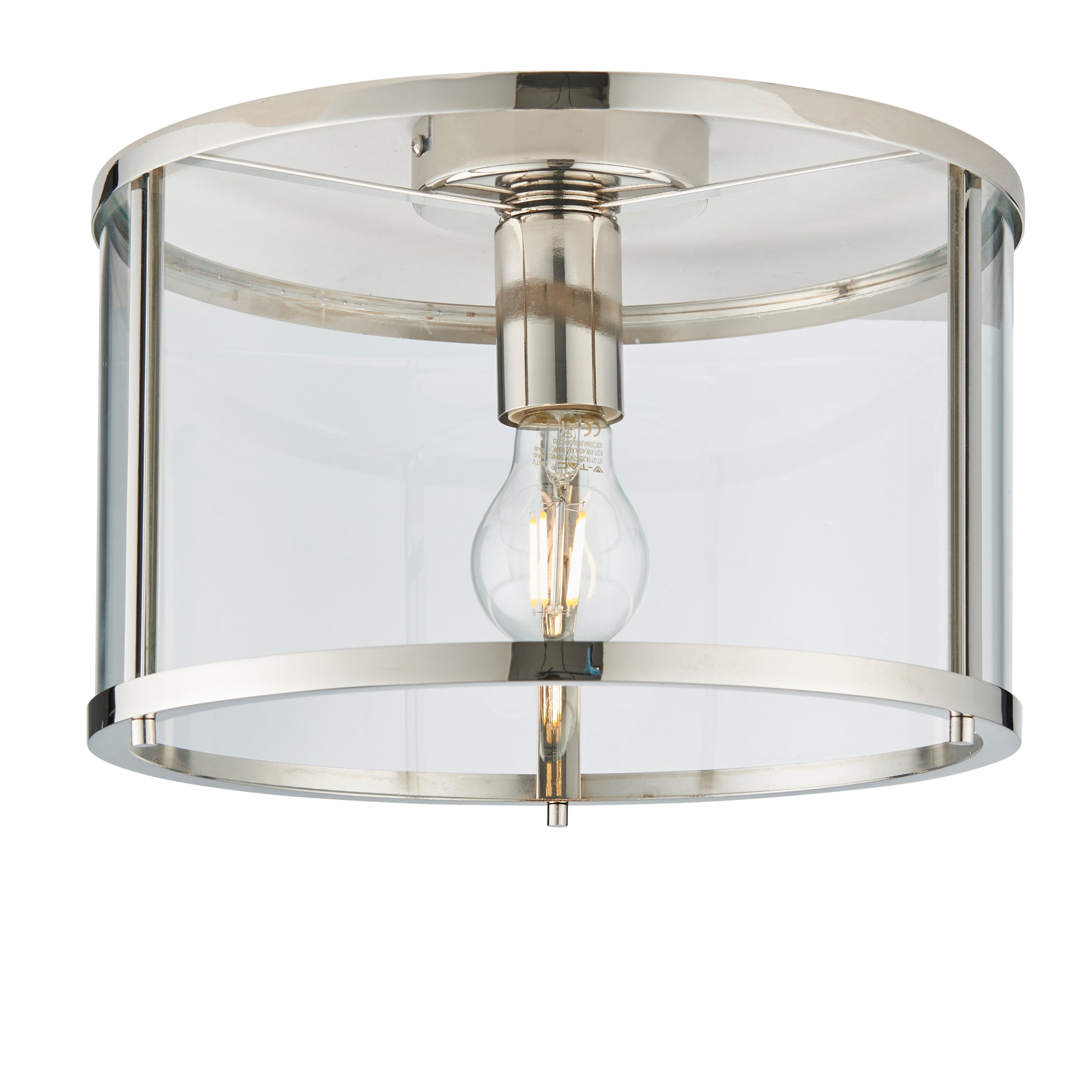 Hopton 1 Ceiling Light – Silver