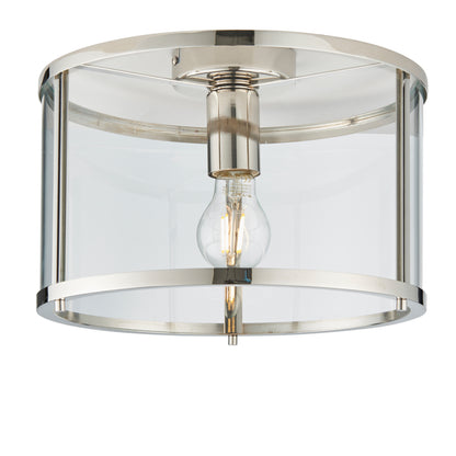 Hopton 1 Ceiling Light – Silver