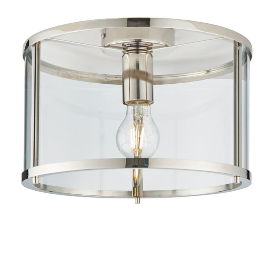 Hopton 1 Ceiling Light – Silver