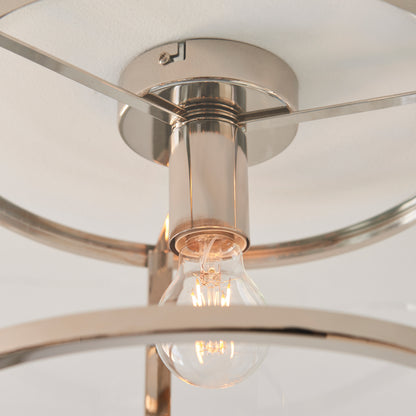 Hopton 1 Ceiling Light – Silver