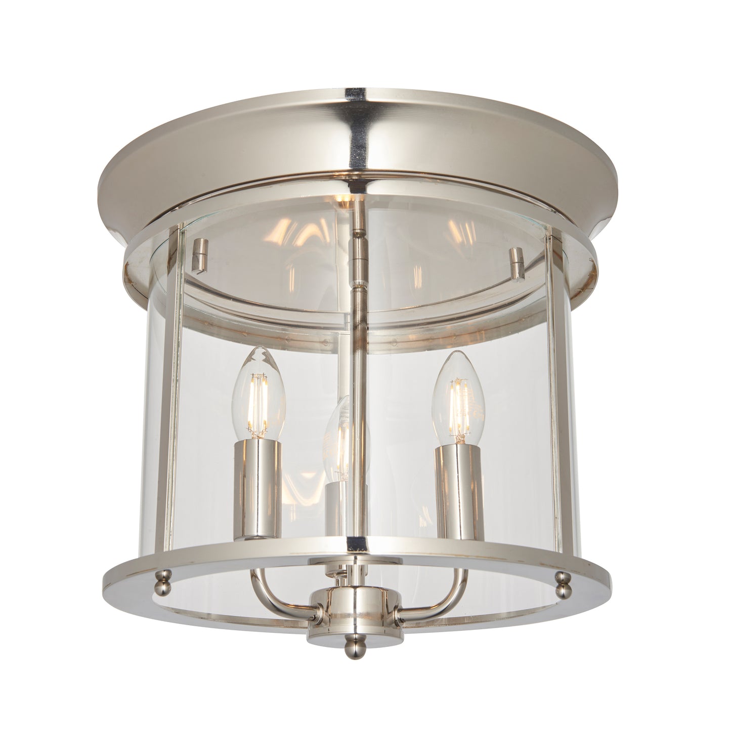 Hampworth 3 Ceiling Light – Silver