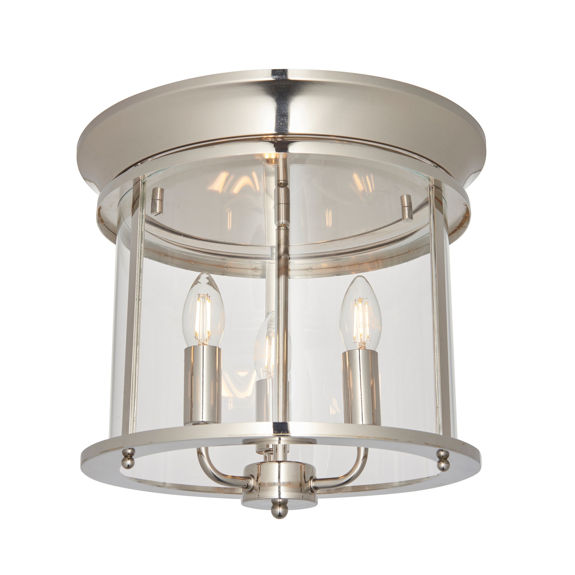 Hampworth 3 Ceiling Light – Silver