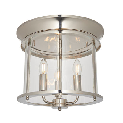 Hampworth 3 Ceiling Light – Silver